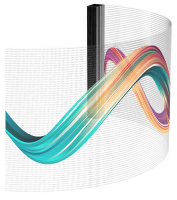 Good price Advertising Transparant LED Screen Sustainable For Architectural Integration online