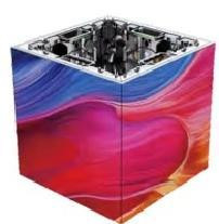 Harga yang bagus RGB Led Video Cube Desain Modular Serbaguna Warna-Warna Serbaguna Untuk Pameran on line