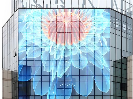 Good price P7 Transparant LED Screen  Full Color RGB High Resolution  Flexible screen online