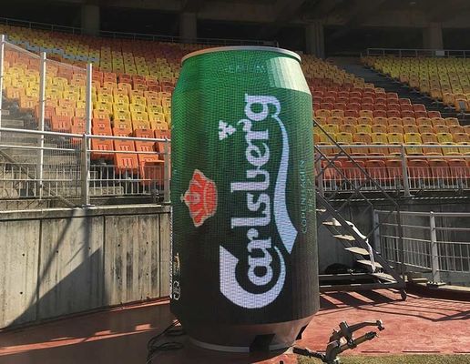 Harga yang bagus P8 P10 Customized LED Screen Pop Can And Wine Bottle Desain modern fungsional on line