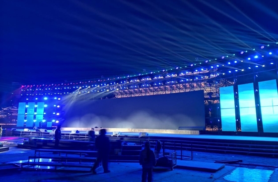 Pantalla LED de alquiler de interiores SMD P1.56 RGB Fácil de instalar 500*500 mm
