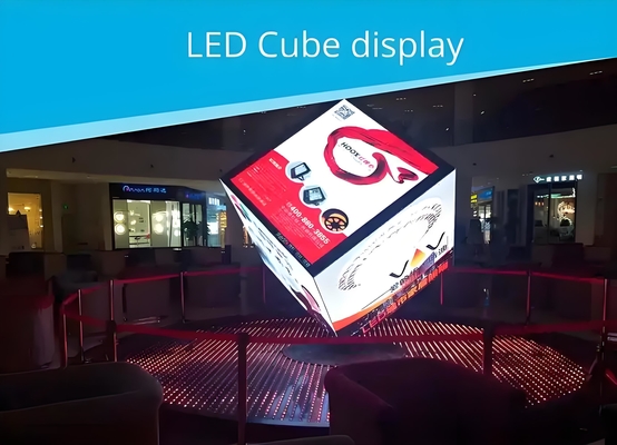 Εσωτερική οθόνη LED P4 Cube Seamless Splicing με υψηλό ποσοστό ανανέωσης