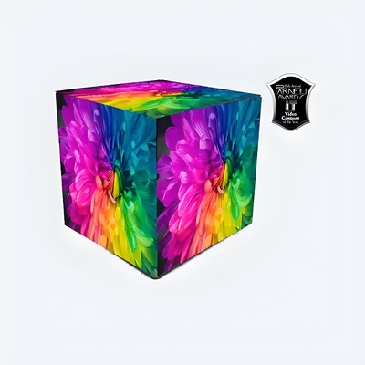 Outdoor P4 Cube LED Display Full Color RGB High Resolution With Fixed Installation