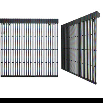 Buon prezzo P2.8-5.6 schermo a led regolabile a vetro schermo a led trasparente in linea