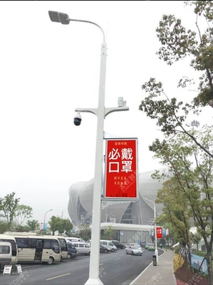 Хорошая цена P4 Light Pole LED Display Full Color RGB High Resolution IP65 Модуль 256*128 мм с одним лицом онлайн