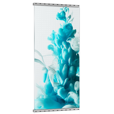 Buon prezzo P5 schermo LED trasparente flessibile con installazione fissa lunga durata in linea